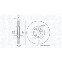 MAGNETI MARELLI Bremsscheibe vorne rechts links innenbelüftet-Belüftung mit tropfenförmigen Flügeln Ø340mm 340mm für PEUGEOT (DF-PSA) DS (CAPSA) 98019 MAGNETI MARELLI Bremsscheibe vorne rechts links innenbelüftet-Belüftung mit tropfenförmigen Flügeln Ø340mm 340mm für PEUGEOT (DF-PSA) DS (CAPSA) 98019