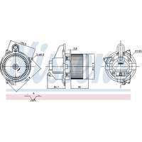 NISSENS Innenraumgebläse Ø122mm 122mm für RENAULT 272107302R 87846 NISSENS Innenraumgebläse Ø122mm 122mm für RENAULT 272107302R 87846