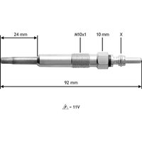 VALEO Glühkerze 11V für RENAULT SKODA VW PEUGEOT SEAT AUDI CITROËN FORD 1037204 95VW-6M090-AB N10140105 345104 VALEO Glühkerze 11V für RENAULT SKODA VW PEUGEOT SEAT AUDI CITROËN FORD 1037204 95VW-6M090-AB N10140105 345104