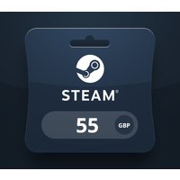 Steam Wallet GBP 55 Gift Card UK