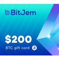 BitJem Crypto Gift Card (BTC) $200