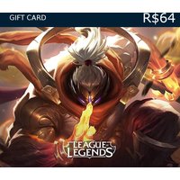 League of Legends 64 BRL Prepaid RP Card BR