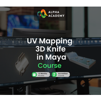 UV Mapping 3D Knife in Maya Alpha Academy Code