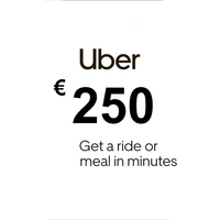 Uber EUR 250 Gift Card DE