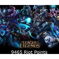 League of Legends 9465 RP Prepaid Card NZ