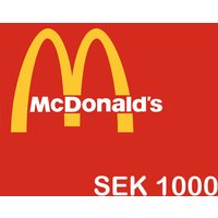 Mcdonalds SEK 1000 Gift Card SE