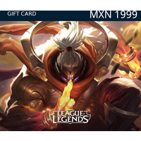 League of Legends 1999 MXN Prepaid RP Card MX