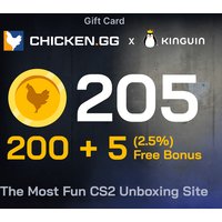 Chicken.GG 200 + 5 FREE Tokens