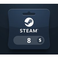 Steam Wallet USD 8 Gift Card BO