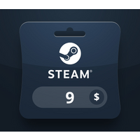 Steam Wallet USD 9 Gift Card BT
