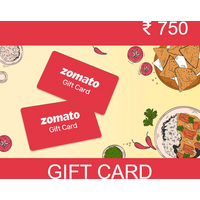Zomato INR 750 Gift Card IN