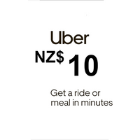 Uber NZD 10 Gift Card NZ