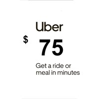 Uber USD 75 Gift Card US