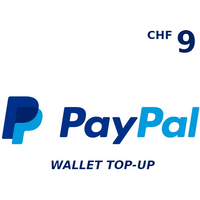 PayPal Wallet CHF 9 Top Up