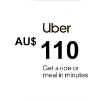 Uber AUD 110 Gift Card AU