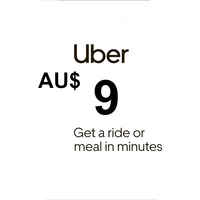Uber AUD 9 Gift Card AU