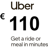Uber EUR 110 Gift Card FR