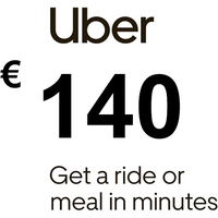 Uber EUR 140 Gift Card FR