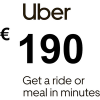 Uber EUR 190 Gift Card FR