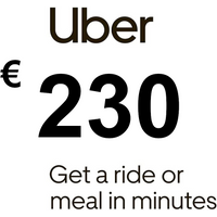 Uber EUR 230 Gift Card FR