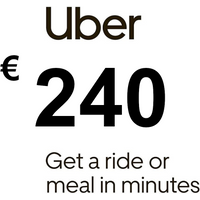 Uber EUR 240 Gift Card FR