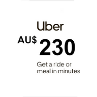 Uber AUD 230 Gift Card AU