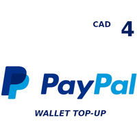 PayPal Wallet CAD 4 Top Up