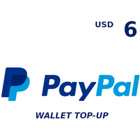 PayPal Wallet 6 USD Top Up