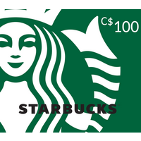 Starbucks CAD 100 Gift Card CA