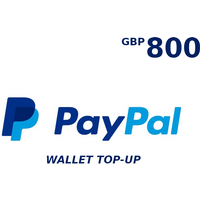 PayPal Wallet 800 GBP Top Up