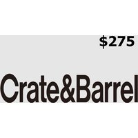 Crate and Barrel USD 275 Gift Card US