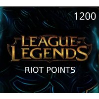 League of Legends 1200 RP Prepaid Card US