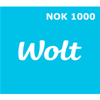 Wolt NOK 1000 Gift Card NO