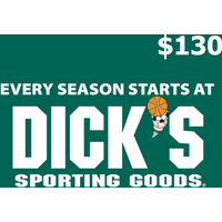 Dicks Sporting Goods USD 130 Gift Card US