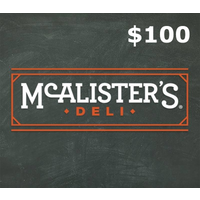 McAlisters $100 Gift Card US