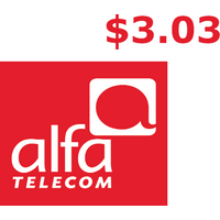 Alfa $3.03 Mobile Top-up LB