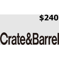 Crate and Barrel USD 240 Gift Card US