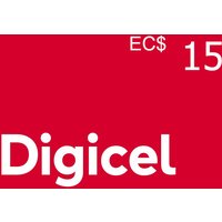 Digicel EC$15 Mobile Top-up MS