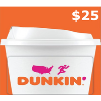 Dunkin Donuts $25 Gift Card US