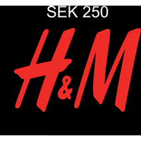 H&M 250 SEK Gift Card SE