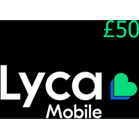 Lyca Mobile £50 Gift Card UK