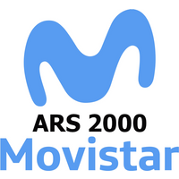 Movistar 2000 ARS Mobile Top-up AR