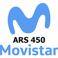 Movistar 450 ARS Mobile Top-up AR