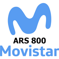 Movistar 800 ARS Mobile Top-up AR
