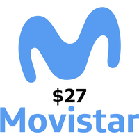 Movistar $27 Mobile Top-up EC