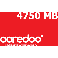 Ooredoo 4750 MB Data Mobile Top-up MM
