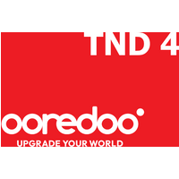 Ooredoo 4 TND Mobile Top-up TN