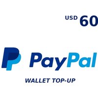 PayPal Wallet 60 USD Top Up US