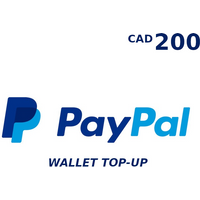 PayPal Wallet 200 CAD Top Up CA