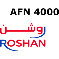 Roshan 4000 AFN Mobile Top-up AF